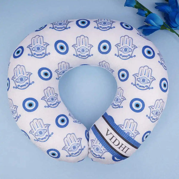 Personalized Evil Eye Printed Neck Pillow